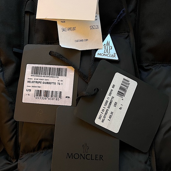 NWT Heliotrope Water Repellent 750-Fill-Power Down Coat with Removable Hood - Picture 14 of 16